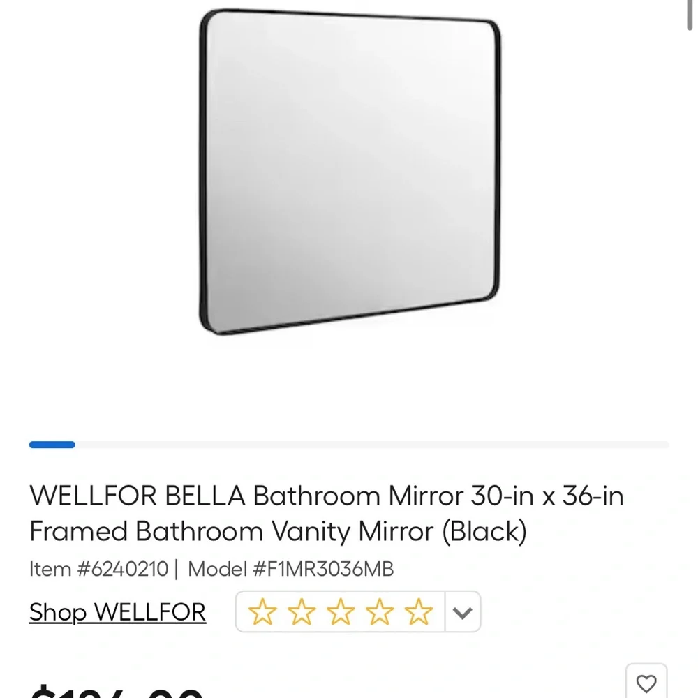 22 in. W x 40 in. H Rectangular Metal Framed Wall Mount Bathroom Vanity Mirror